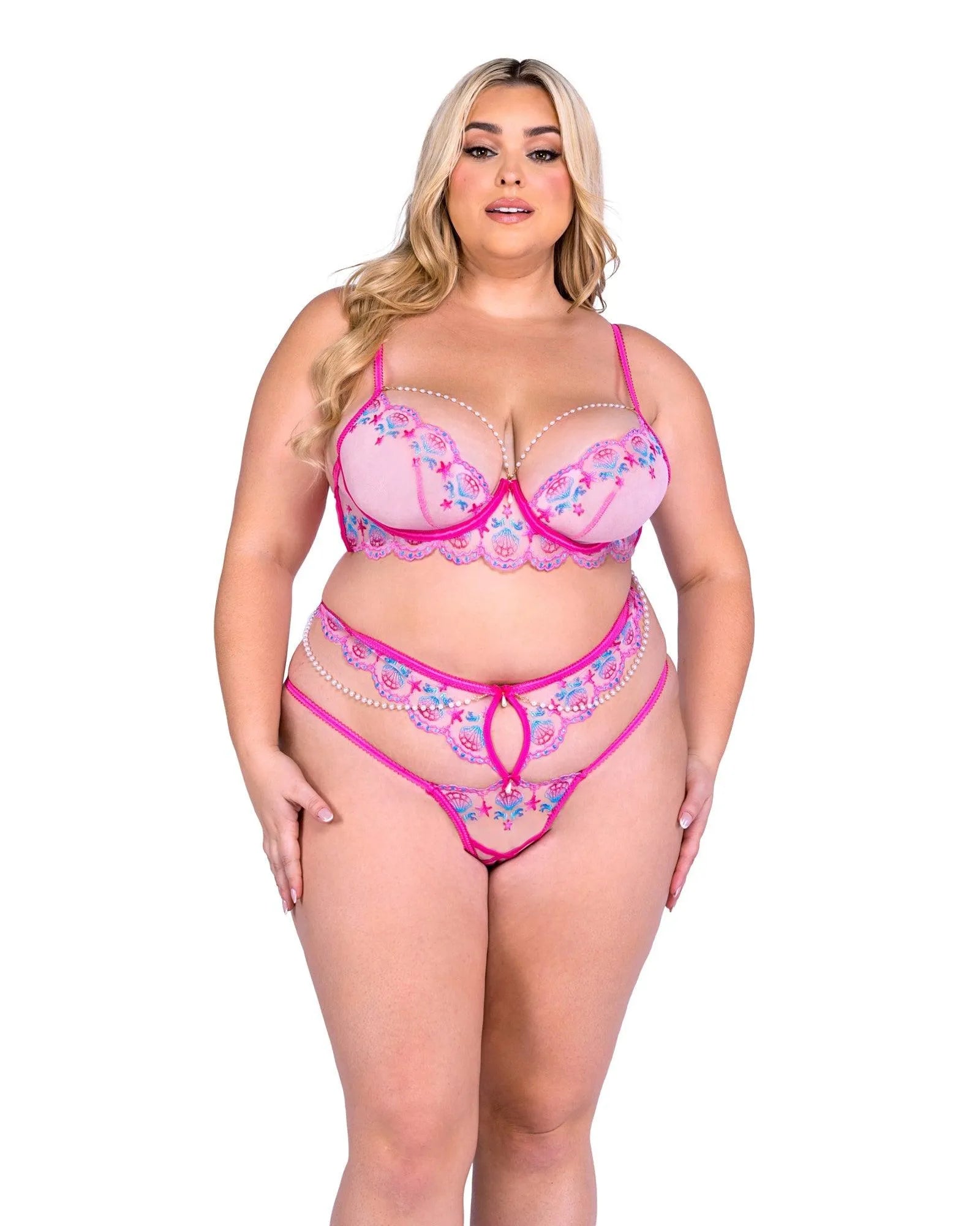 LI696 - Sultry Siren 2-Piece Bra Set - Take A Peek
