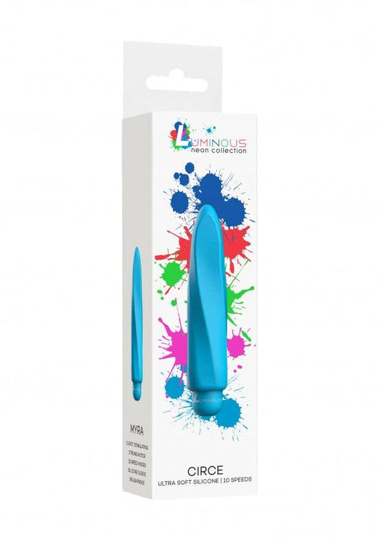 Myra - ABS Bullet With Silicone Sleeve - 10-Speeds - Turqiose - Take A Peek