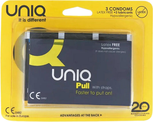 Uniq Pull With Straps Condoms - Take A Peek