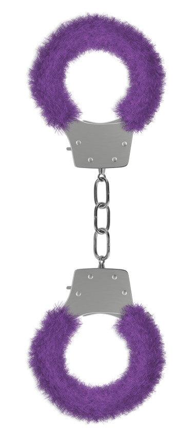 Pleasure Handcuffs Furry - Purple - Take A Peek