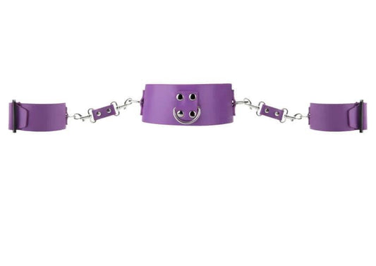 Collar with Cuffs - Purple - Take A Peek