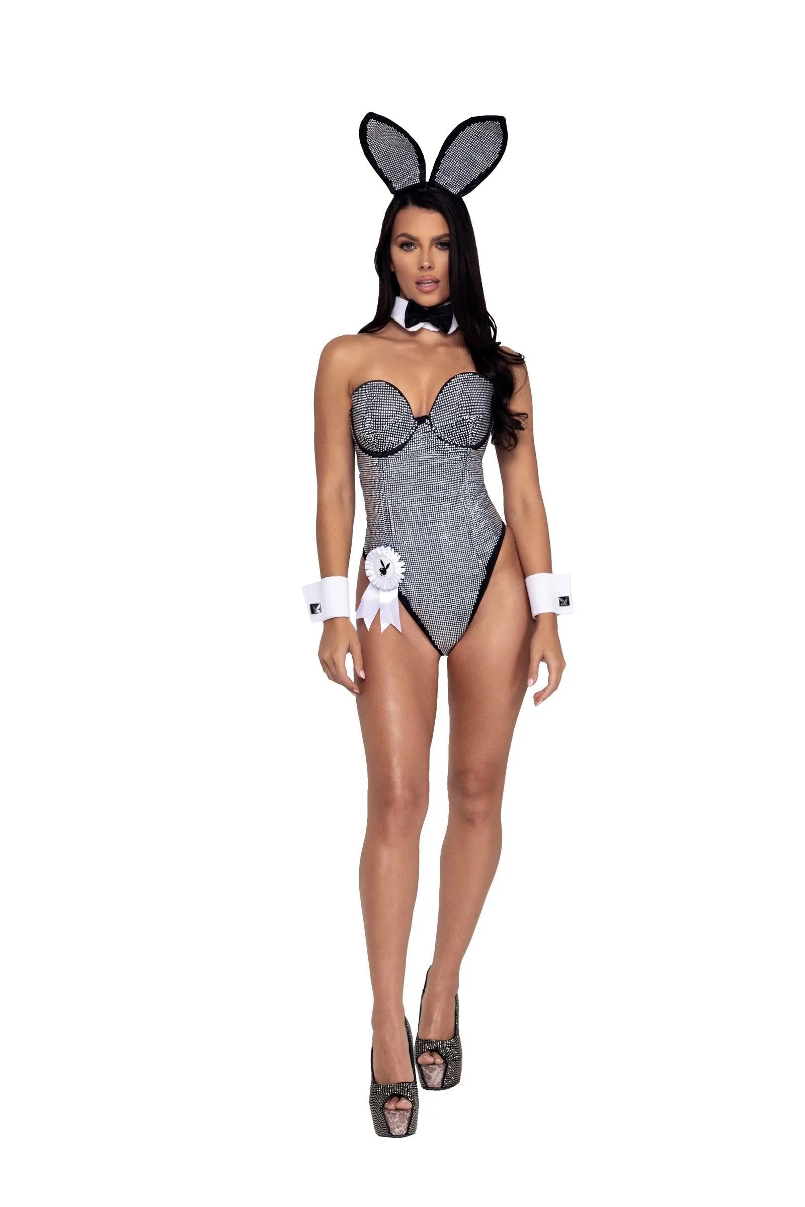 PB148 - 8PC Playboy Rhinestone Bunny - Take A Peek