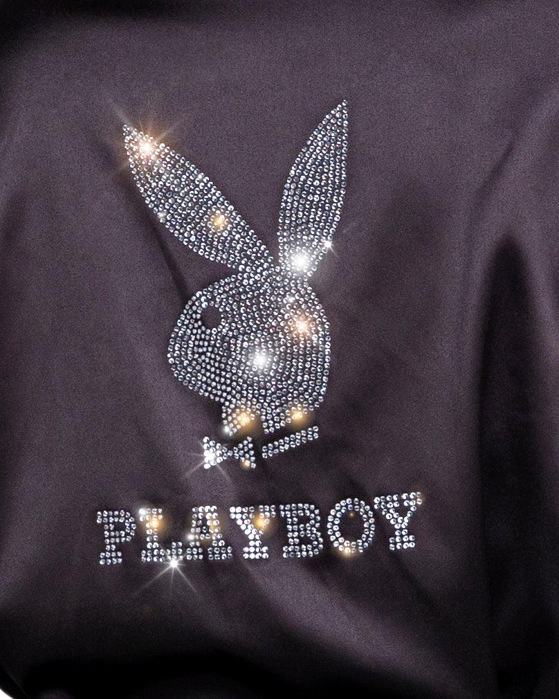 PBLI101 - Playboy Sparkling Bunny Robe - Take A Peek