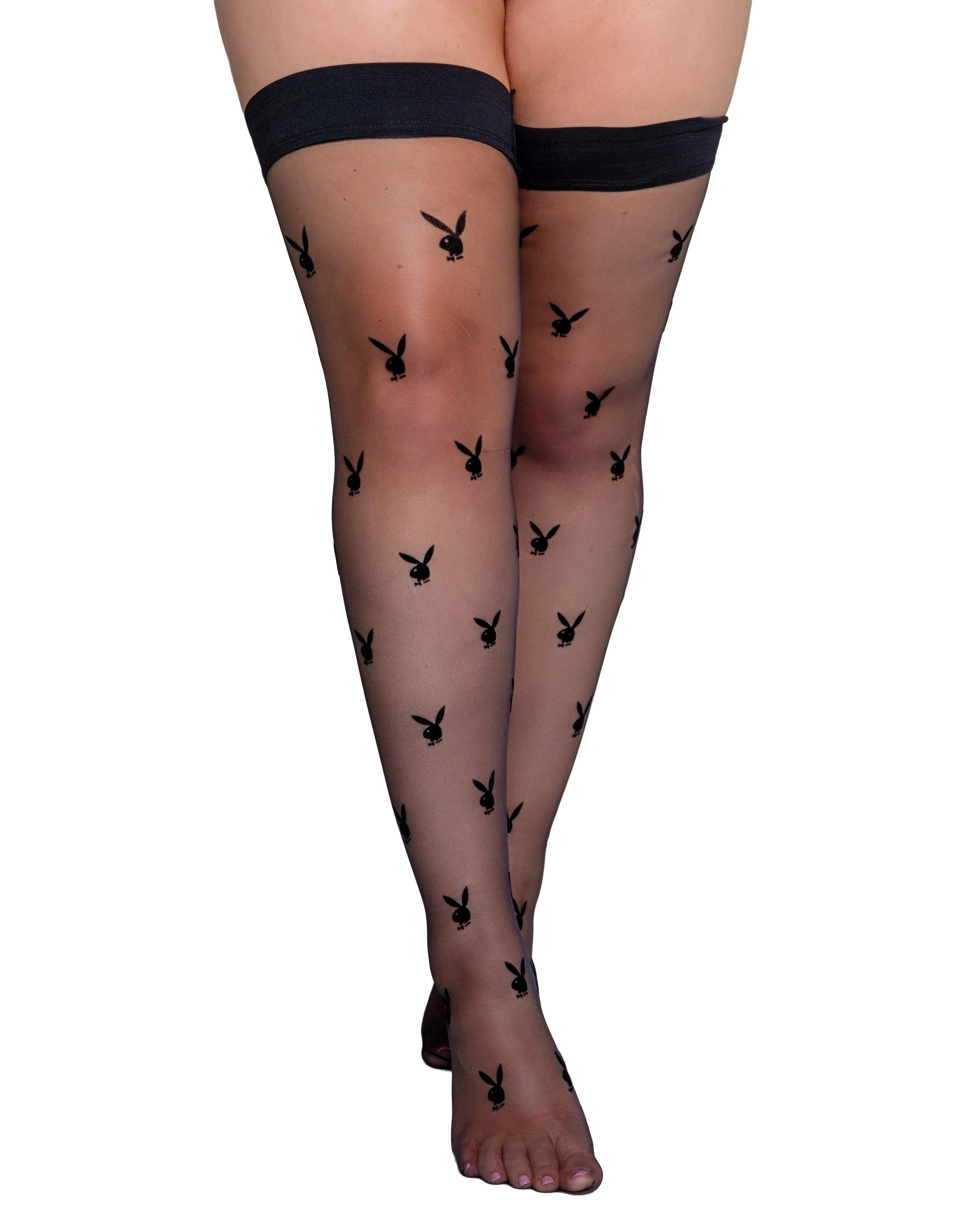PBLI122 - Playboy Bunny Noir Stockings - Take A Peek