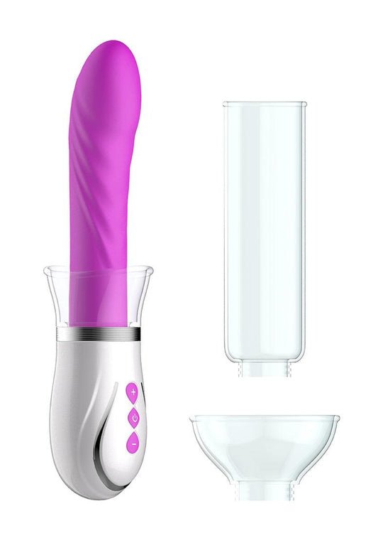 Twister - 4 in 1 Rechargeable Couples Pump Kit - Purple - Take A Peek