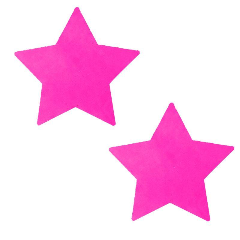 Neon Pink Starburst Starry Night Pasties - Take A Peek