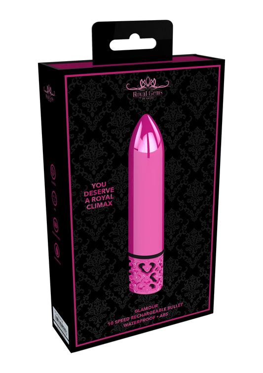 Glamour - Rechargeable ABS Bullet - Pink - Take A Peek