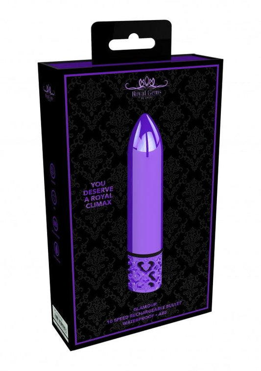 Glamour - Rechargeable ABS Bullet - Purple - Take A Peek