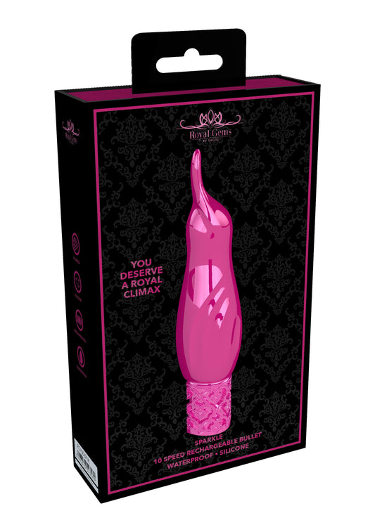 Sparkle - Rechargeable Silicone Bullet - Pink - Take A Peek