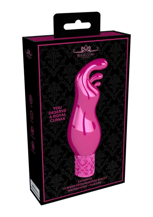 Exquisite - Rechargeable Silicone Bullet - Pink - Take A Peek