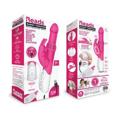 Rabbit Essentials Rechargeable Pleasure Beads Rabbit - Hot Pink - Take A Peek