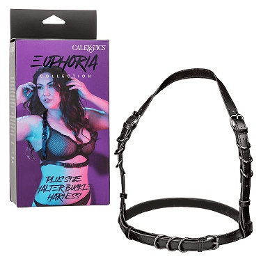Euphoria Collection Plus Size Halter Buckle Harness - Take A Peek