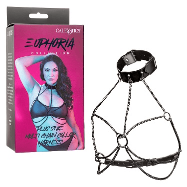 Euphoria Collection Plus Size Multi Chain Collar Harness - Take A Peek