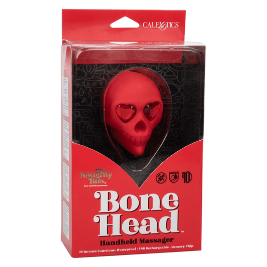 Naughty Bits Bone Head Handheld Massager - Take A Peek