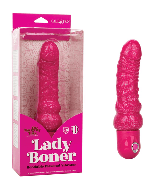 Naughty Bits Lady Boner Bendable Personal Vibrator - Take A Peek