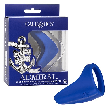 Admiral Liquid Silicone Vibrating Perineum Massager & Ring - Take A Peek