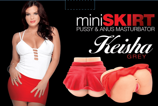 Mini Skirt Keisha Grey Pussy & Ass Masturbator - Take A Peek