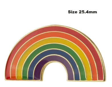 Rainbow Shape Enamel Pin - Take A Peek