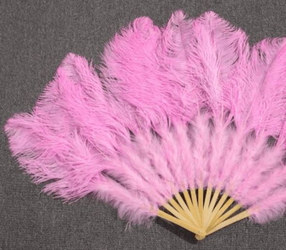 Light Pink Ostrich Fan ( 135CM X 75CM ) - Take A Peek
