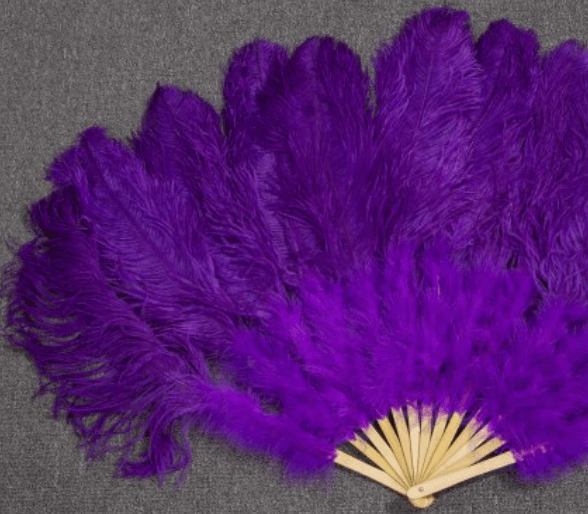 Purple Ostrich Fan ( 135CM X 75CM ) - Take A Peek