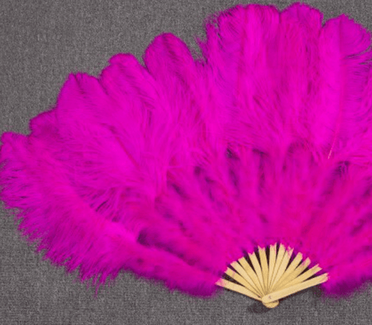 Hot Pink Ostrich Fan ( 135CM X 75CM ) - Take A Peek