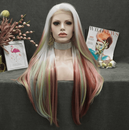 Mixed Coloured Long Wig - Take A Peek