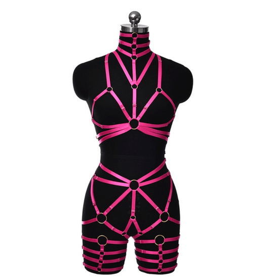 Pink Body Harness - Take A Peek