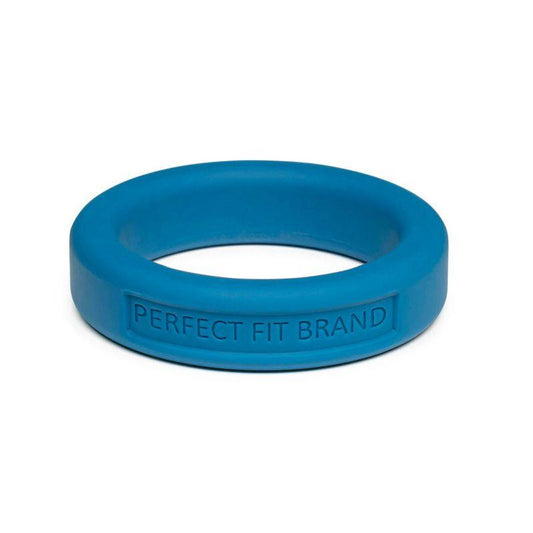 Classic Silicone Medium Stretch Penis Ring 36mm Blue - Take A Peek