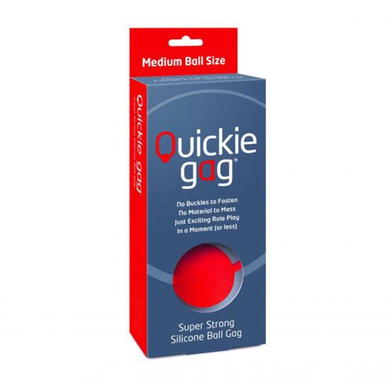 Quickie Gag Medium Ball Red - Take A Peek