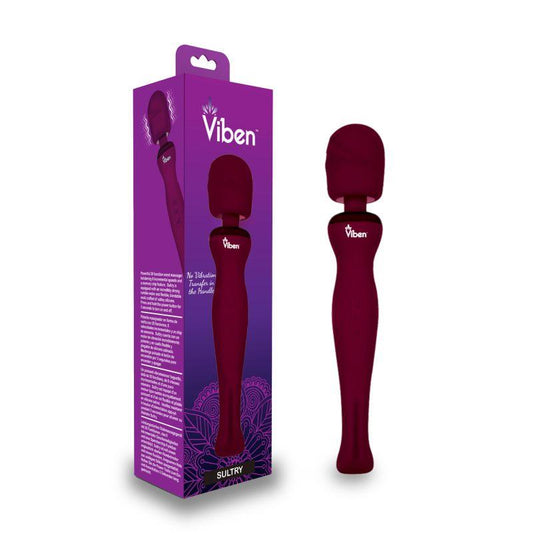 Viben Sultry Rechargeable Wand Massager Ruby - Take A Peek