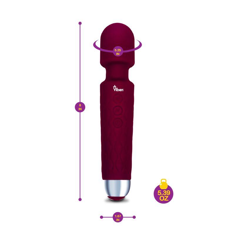 Viben Tempest Rechargeable Wand Massager Ruby - Take A Peek