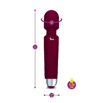 Viben Tempest Rechargeable Wand Massager Ruby - Take A Peek