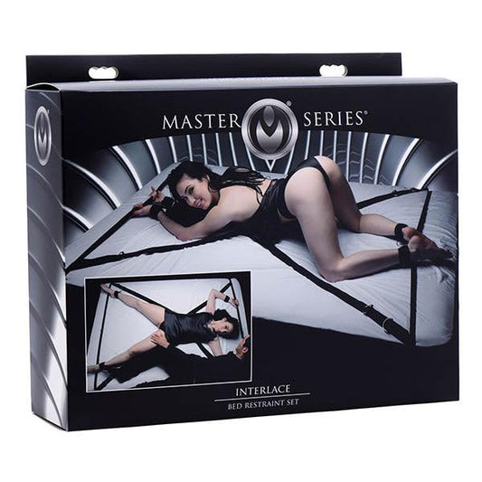 Master Series Interlace Bed Restraint Set - Take A Peek