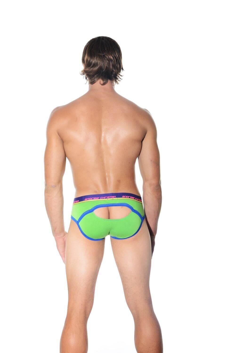 Almost Naked Eclipse Brief w/Show-It, Lime 9495 - Take A Peek