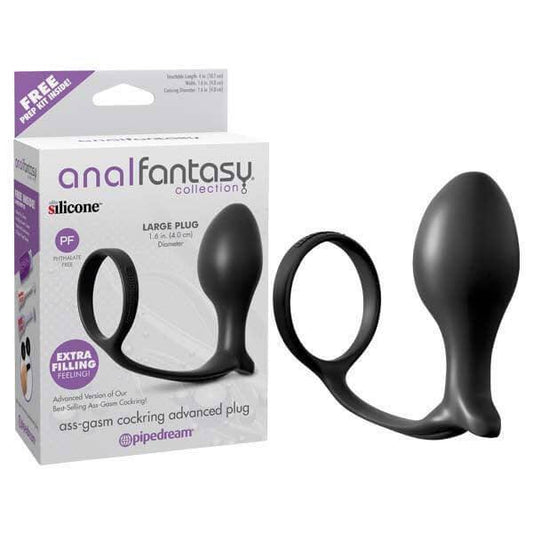 Anal Fantasy Collection Ass-Gasm Cock Ring Advanced Plug - Take A Peek
