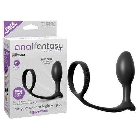 Anal Fantasy Collection Ass-Gasm Cock Ring Beginners Plug - Take A Peek