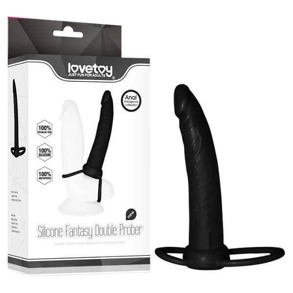Anal Indulgence Collection Silicone Fantasy Double Prober - Take A Peek