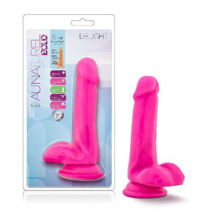 Au Natural Bold Delight 6in Dildo Pink - Take A Peek