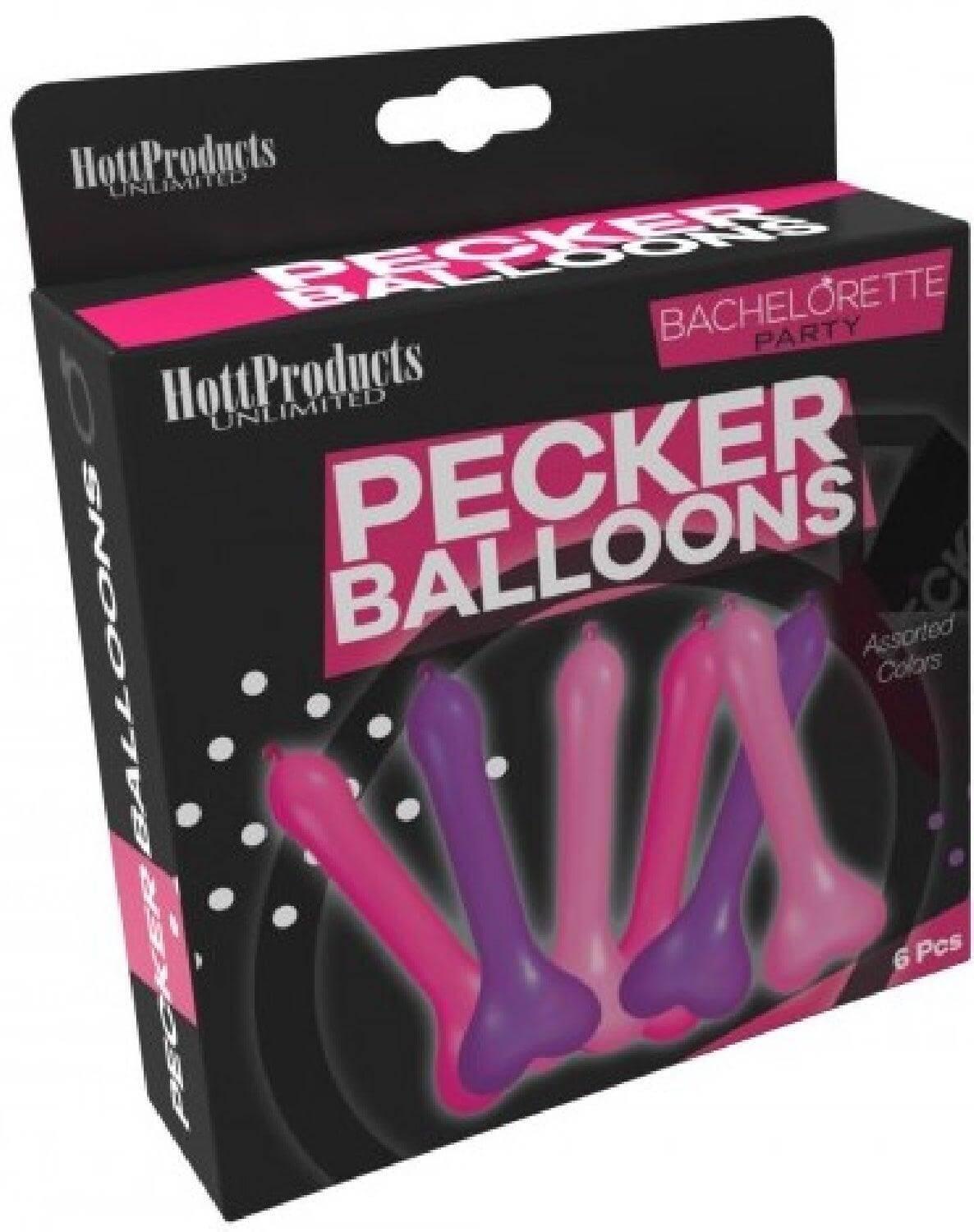 Bachelorette Pecker Party Balloons (Assorted Color) - Take A Peek