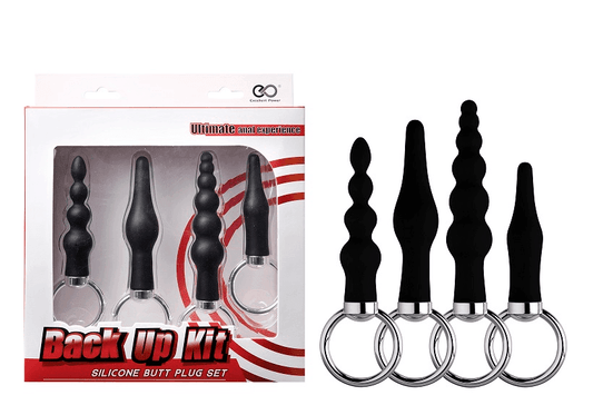 Back Up Kit Butt Plugs with Pull Ring - Take A Peek
