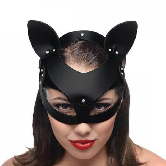 Bad Kitten Leather Cat Mask - Take A Peek
