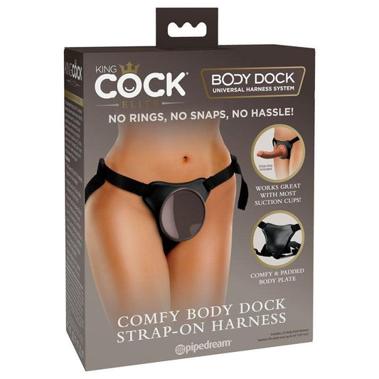 King Cock Elite Comfy Body Dock Strap-On Harness - Take A Peek