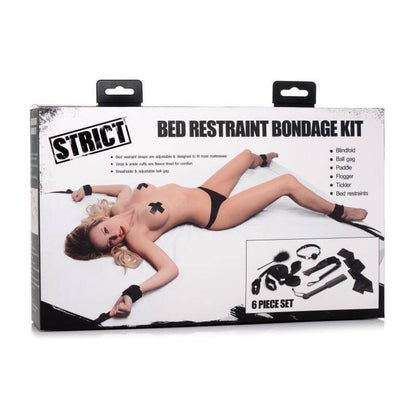 Bed Restraint Bondage Kit Black - Take A Peek