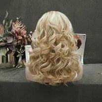 Blonde Mix With Gold Tinsel Wig - Take A Peek