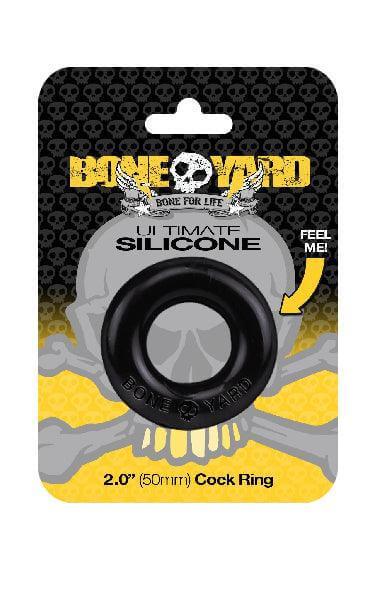 Boneyard Ultimate Silicone Cock Ring Black - Take A Peek