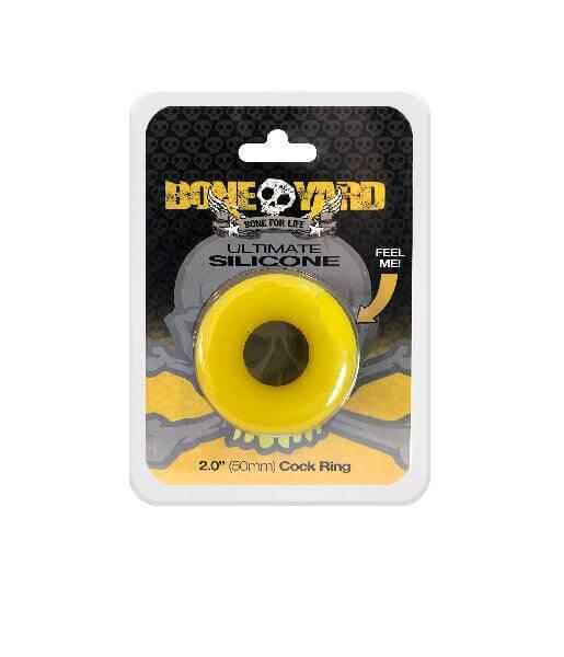Boneyard Ultimate Silicone Cock Ring Yellow - Take A Peek