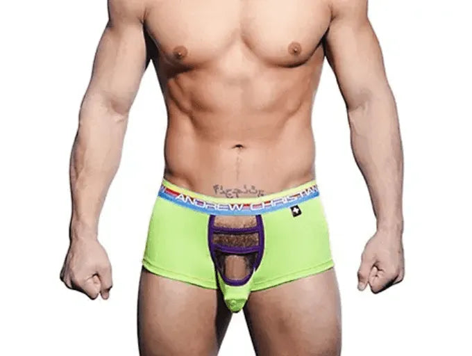 CAGE BOXER TAGLESS (LIME) - Take A Peek