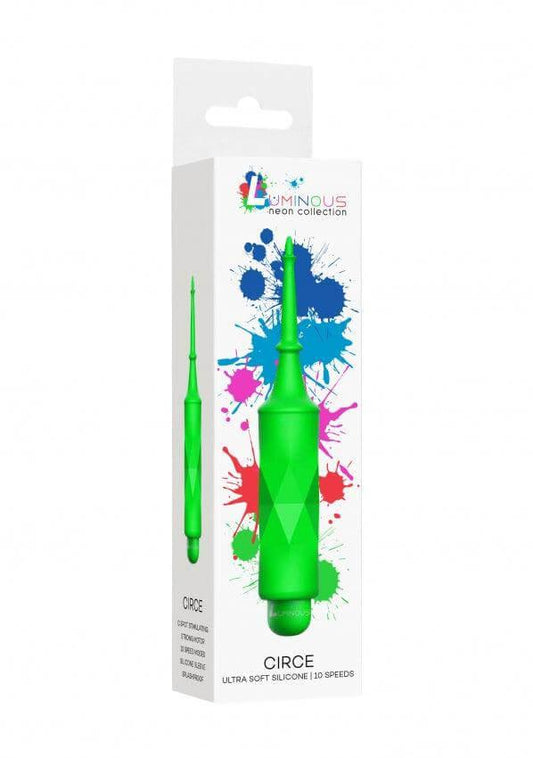 Circe - ABS Bullet With Silicone Sleeve - 10-Speeds - Green - Take A Peek