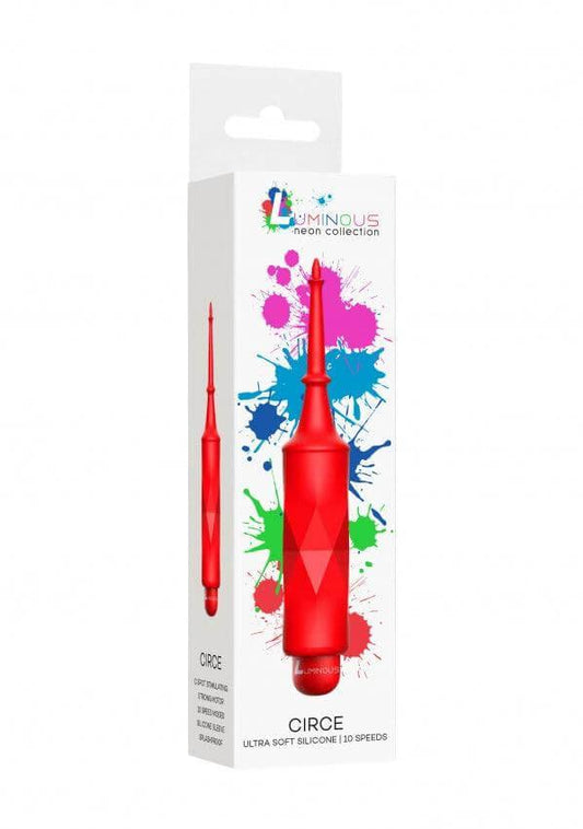 Circe - ABS Bullet With Silicone Sleeve - 10-Speeds - Red - Take A Peek