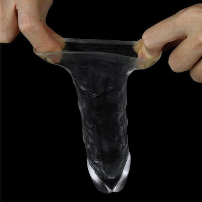 Clear Penis Extender Sleeve Plus 1in - Take A Peek